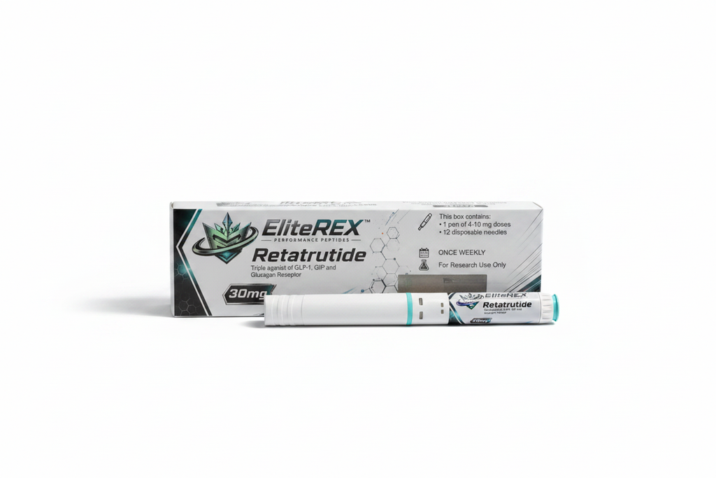 EliteREX Retatrutide Box & Pen Premium Shot