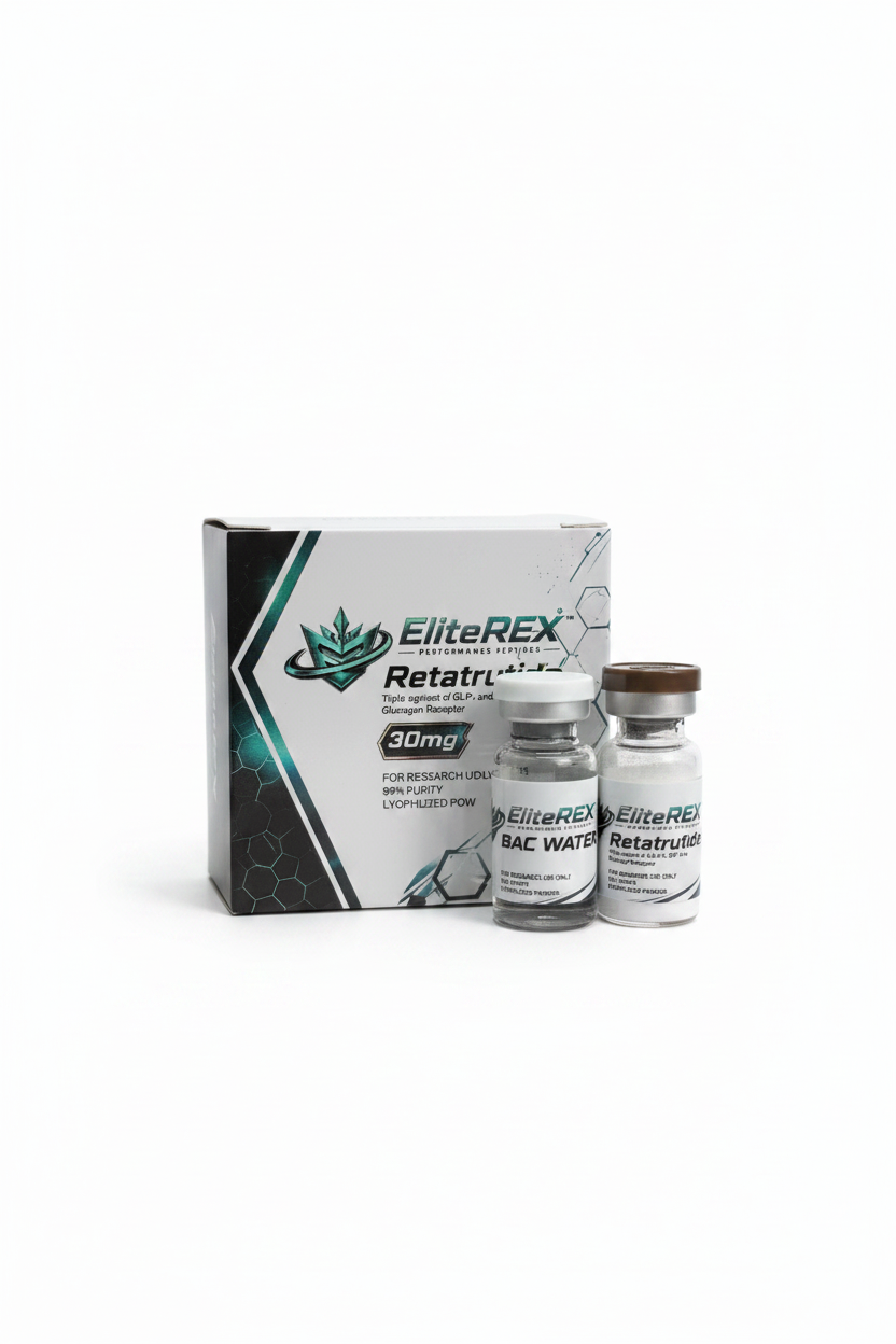 EliteREX Retatrutide Box & Vials Premium Shot