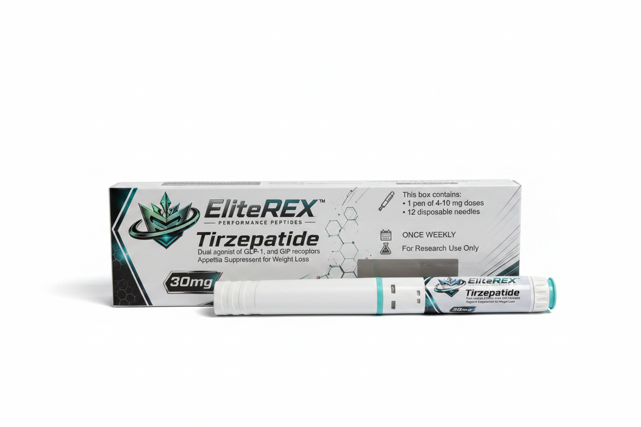 EliteREX Tirzepatide Box & Pen Premium Shot