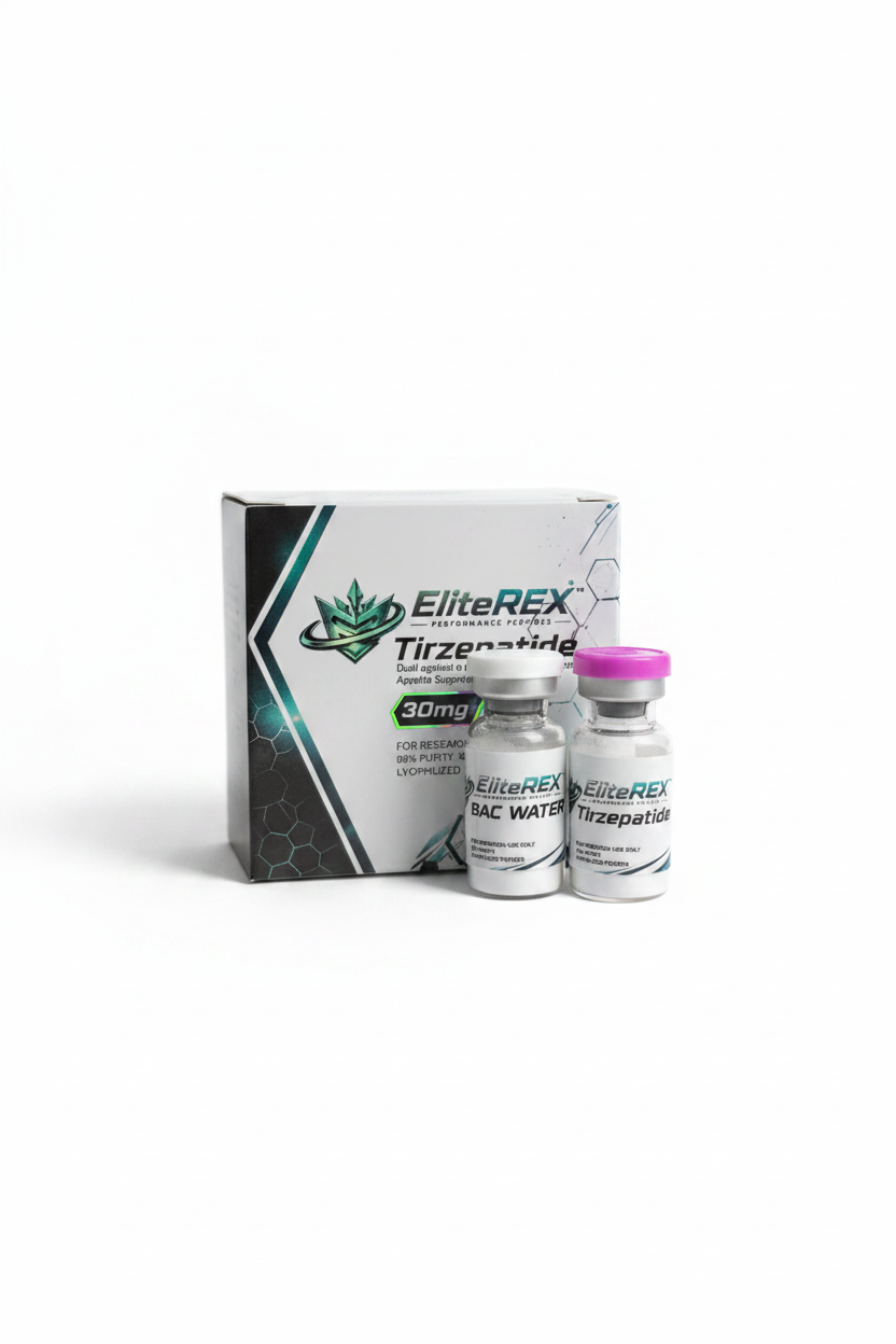 EliteREX Tirzepatide Box & Vials Premium Shot
